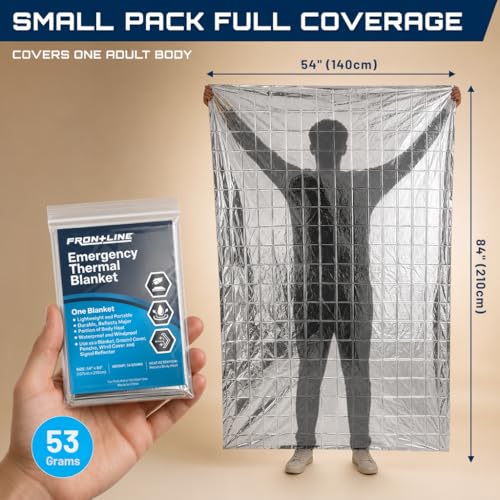 Mylar Emergency Blankets 4 Pack 54" x 84", Thermal | Beauty & Personal - Image 3