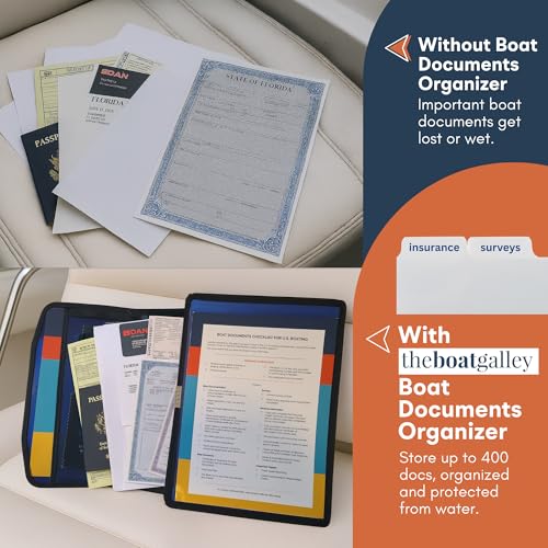 Boat Documents Organizer - Large Size Water Resistant Case - Image 3