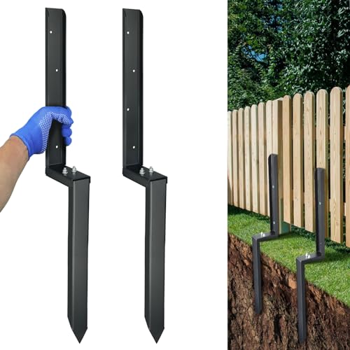 Heavy Duty Steel Fence Post Repair Kit, 32 Inch Long | Home Repair - Image 2