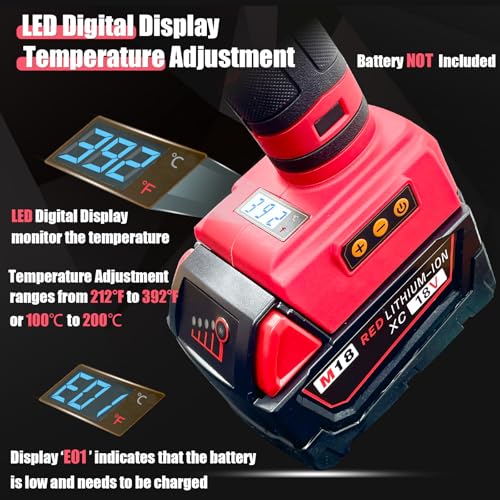100W Cordless Glue Gun for Milwaukee 18V Battery, Upgraded - Image 4