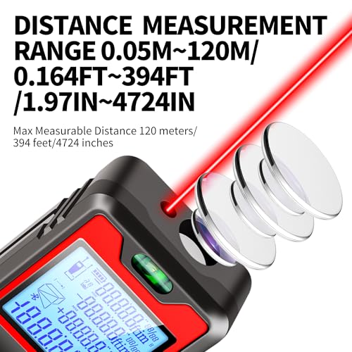 394ft/120m/4724 inches Digital Infrared Laser Distance Meter - Image 4