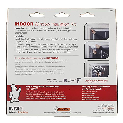Frost King V73/9H Indoor Shrink Window Kit 42 62-Inch, Clear - Image 5