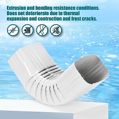 VYH Downspout Gutter Elbows （Positive Elbow，90 Degrees 2x3 Style - Image 4
