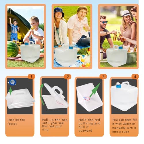 Collapsible Water Container with Spigot, Camping Water - Image 5