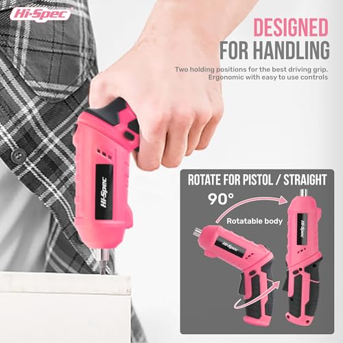 Hi-Spec 4V USB Electric Screwdriver Tool Kit for Home | Hand Tools - Image 3