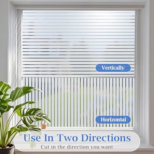 Viseeko Window Privacy Film, Frosted Static Cling, 17.5" x 78.7" - Image 7