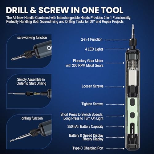 76-in-1 Electric Precision Screwdriver&Mini Drill Kit | Hand Tools - Image 4
