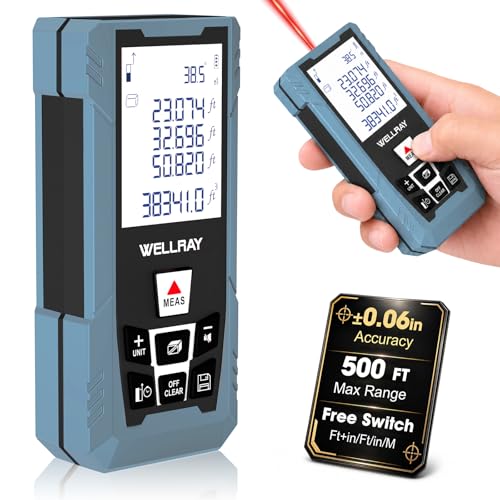 Laser Measuring Tool, 500FT Laser Measure Tool with ±1/16" - Image 2