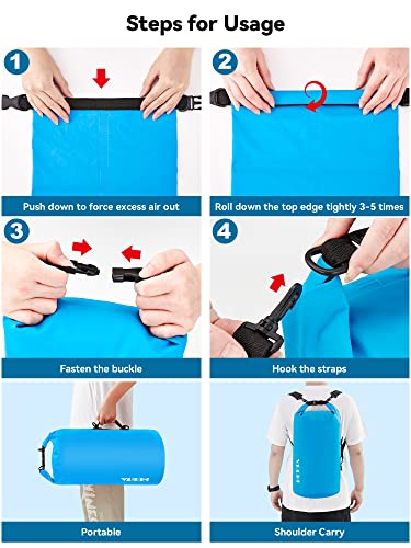 HEETA Waterproof Dry Bag Backpack with Emergency Whistle - Image 5