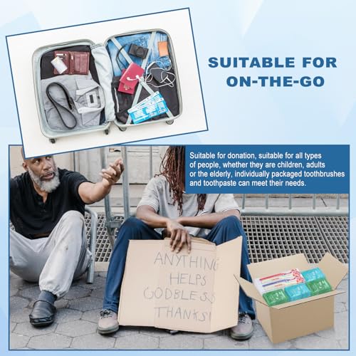 20 Bulk Hygiene Kits,Disposable Toothbrushes with Toothpaste - Image 5