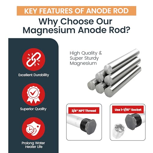 RV Water Heater Magnesium Anode Rod by CMI Inc - 3/4 Inch NPT - Image 5