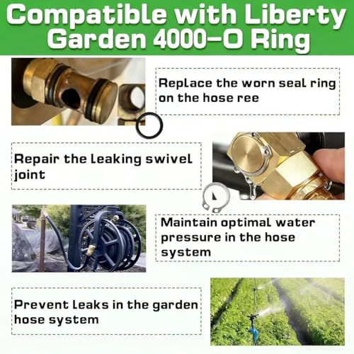 4009 O-Ring Kit, 12 PCS, Rubber Seal Replacement for Hose Reel - Image 3