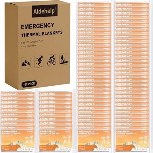 100 Pack Emergency Blankets - Mylar Thermal Space Blankets - Image 3