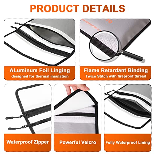 10-Layer 4200°F Fireproof Waterproof Document Holder, Legal Size - Image 5