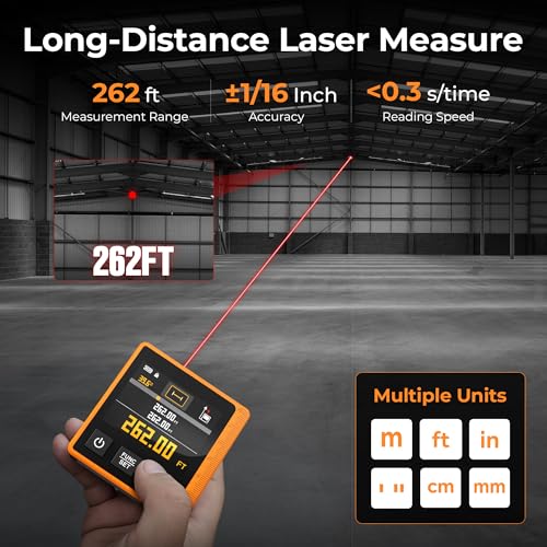 Laser Measuring Tool, 262ft Laser Measure with Digital - Image 4