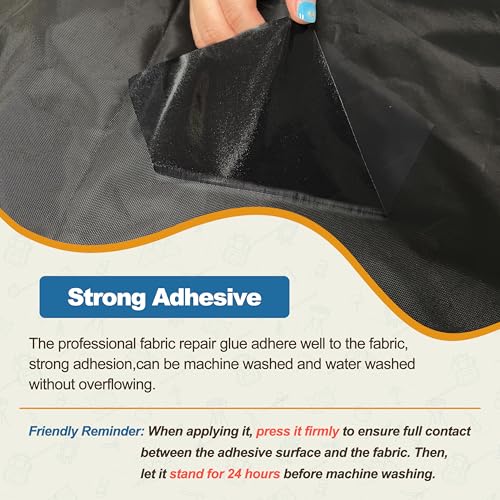 KING MOUNTAIN Self Adhesive Nylon Fabric Repair Tape, 4×63 Inches - Image 5