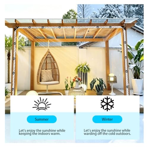 Clear Tarps 7x14ft 14Mil Heavy Duty Waterproof Cover - Image 5