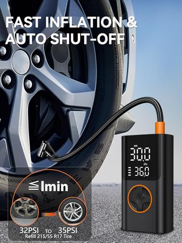 Tire Inflator Portable Air Compressor, 150PSI Fast Inflation - Image 4