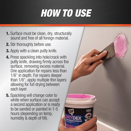 DAP DryDex Dry Time Indicator Spackling, Pink/White - Image 5