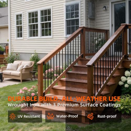 30° Deck Railing Stair Brackets Connectors,Heavy Duty Steel 1.2 - Image 7