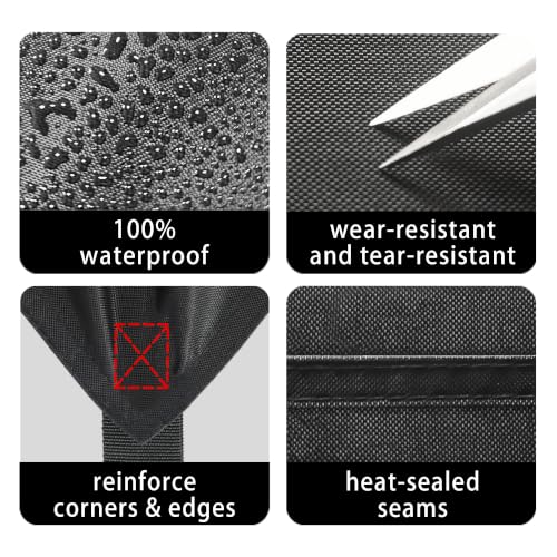 Accompagner Black Tarps Heavy Duty Waterproof 7x12ft, Thick Vinyl - Image 7