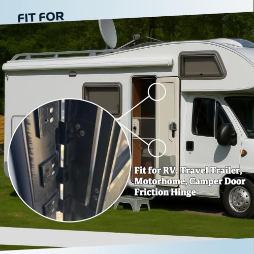 2 Pack Upgrade 6 Leaf RV Entry Door Hinge Kit with 28 - Image 7