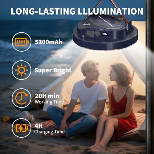 Portable Camping Lights Rechargeable,5000LM Led Tent Light - Image 6