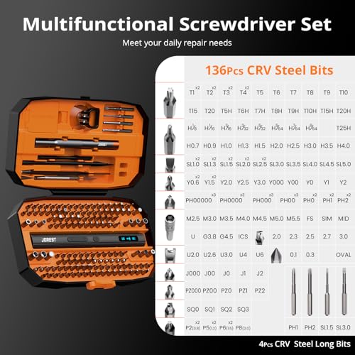 JOREST 155 in 1 Mini Electric Screwdriver, Precision Power - Image 6