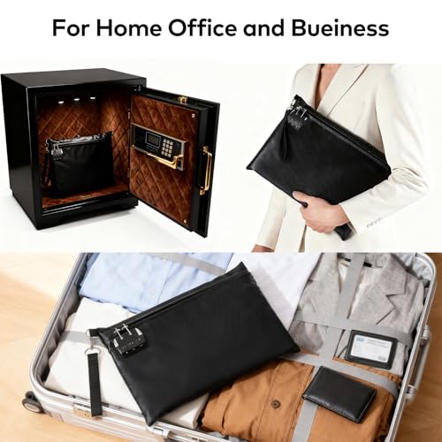 Fireproof Document Bag with Lock and Zipper | Travel Essentials - Image 8