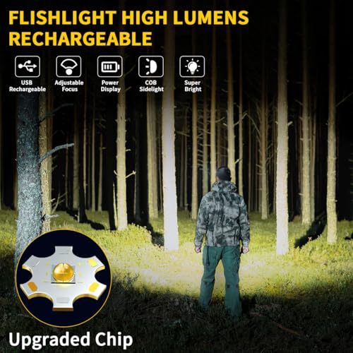 ZioeYiue Rechargeable Flashlights High Lumens 2Pack, Flash Lights - Image 3