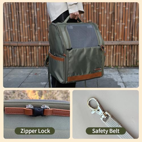 Large Cat Carrier Backpack, Shaded Small Dog Backpack | Pet Essentials - Image 7