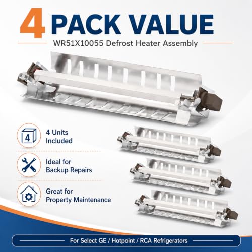 WR51X10055 Refrigerator Defrost Heater 4 Pack, Replacement for GE - Image 3