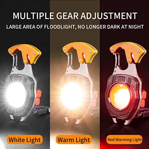 Multitool Keychain Flashlight, Rechargeable COB Pocket | Hand Tools - Image 3
