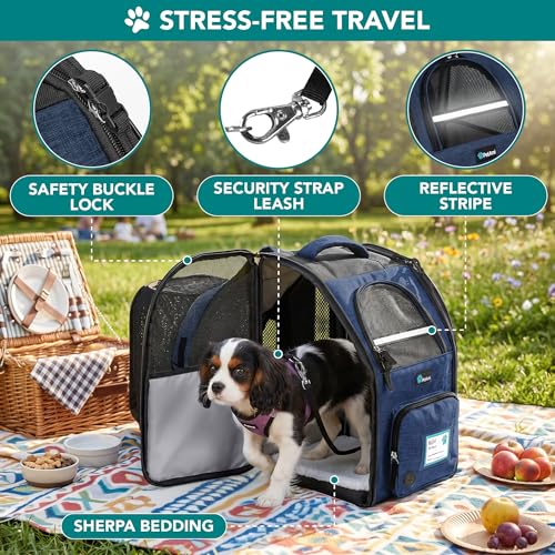 PetAmi Expandable Dog Cat Backpack Carrier, Airline Approved - Image 5