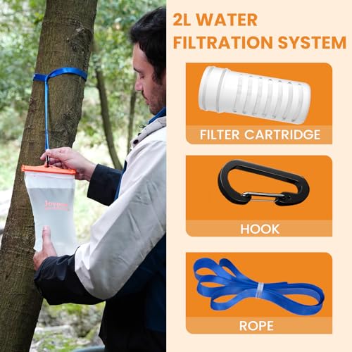 Gravity Water Filter Camping-2000ml Survival Water | Travel Essentials - Image 7