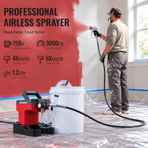AEROPRO Tools 750W Airless Paint Sprayer for House | Home Repair - Image 3