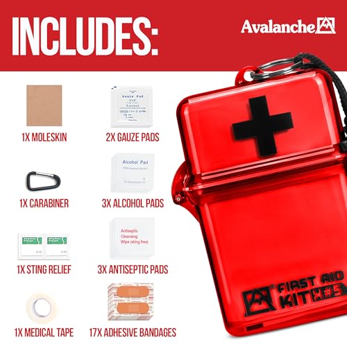 Avalanche Mini First Aid Kit, 30 Pcs Emergency Supplies - Image 6