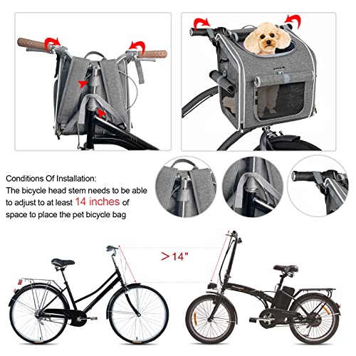 Dog Bike Basket, Expandable Soft-Sided Pet Carrier | Pet Essentials - Image 5