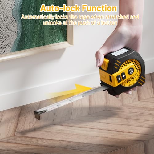 131Ft Laser Tape Measure 2-in-1 with 16Ft Self-Locking Tape - Image 8