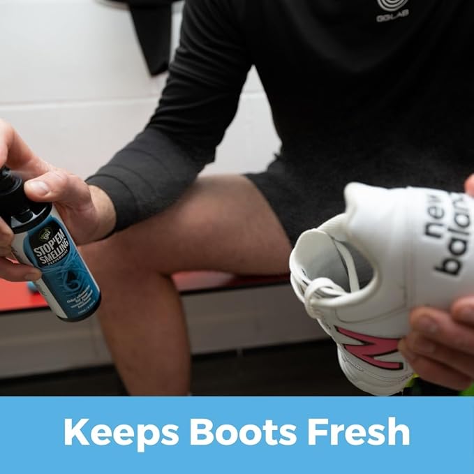 Clean Kick Stop'em Smelling Organic Odour Eliminator for Soccer Boots, 250ml, Athletic Footwear Deodouriser with Peppermint Scent