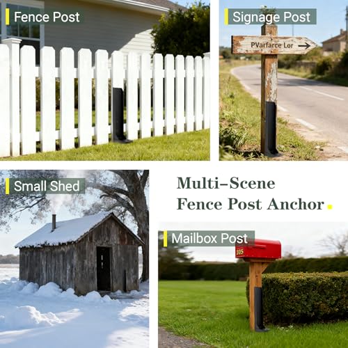 Fence Post Repair Kit, Thickened Fence Post Anchor Stakes - Image 8