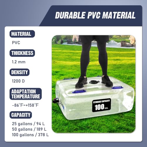 Water Storage Bladder 25/50/100Gal Water Bladder Portable - Image 6