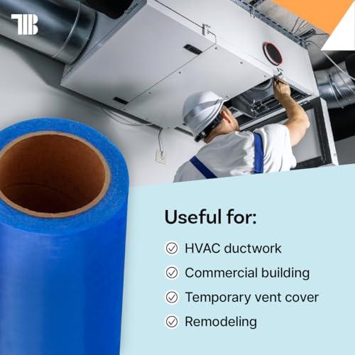 TapeManBlue Duct Protection Film, 24 inch x 200 feet - Image 6