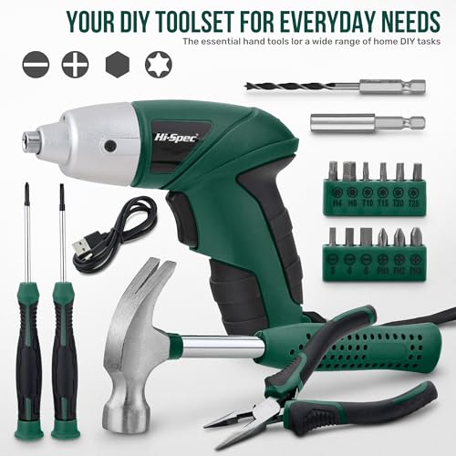 Hi-Spec 3.6V USB Electric Screwdriver for Home Repairs | Hand Tools - Image 4