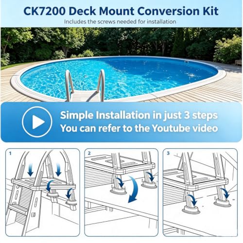 CK7200 Deck Mount Conversion Kit for 7200 Roll-Guard A-Frame Pool - Image 7
