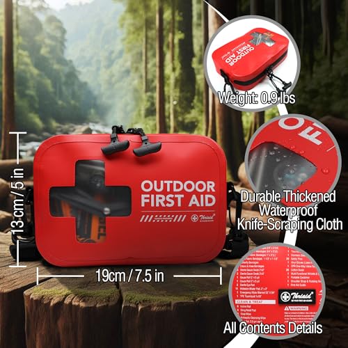 152 PCS Waterproof First Aid Kit, Portable Small Boat Dry - Image 8