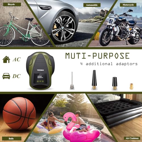 Tire Inflator Portable Air Compressor, Air Pump DC/AC - Image 5