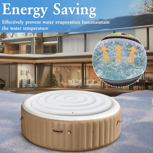 Inflatable Hot Tub Cover, Energy Saving Lid for Outdoor Hot Tub - Image 5