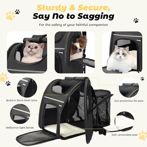 Cat Backpack Carrier – Expandable Airline Approved Pet - Image 4