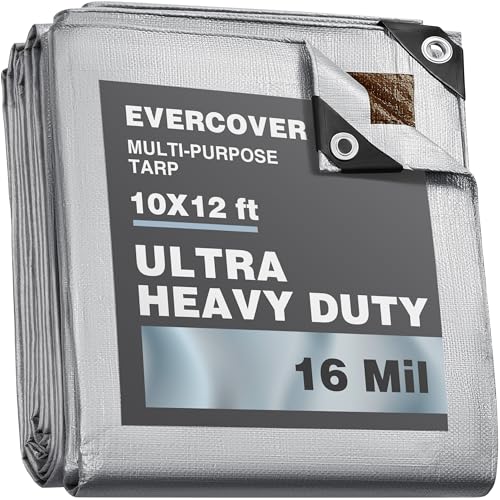 Tarp 10X12 feet - 16 mil - Silver - Image 2